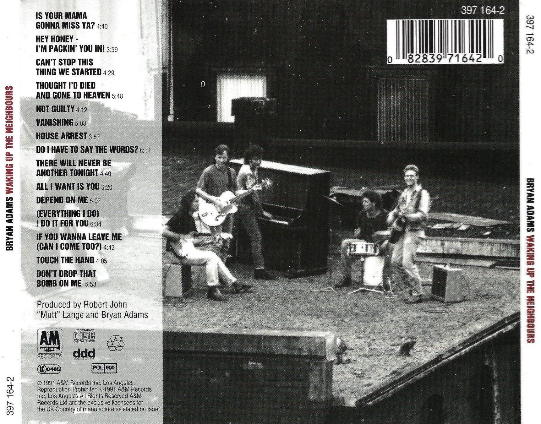 CDs: CD: BRYAN ADAMS-Waking up the Neighbours – D'occasion à Rotkreuz par groeli69 1