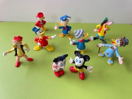 9x 60er Disney Comic Figur HEIMO Mickey Minnie Donald Goofy