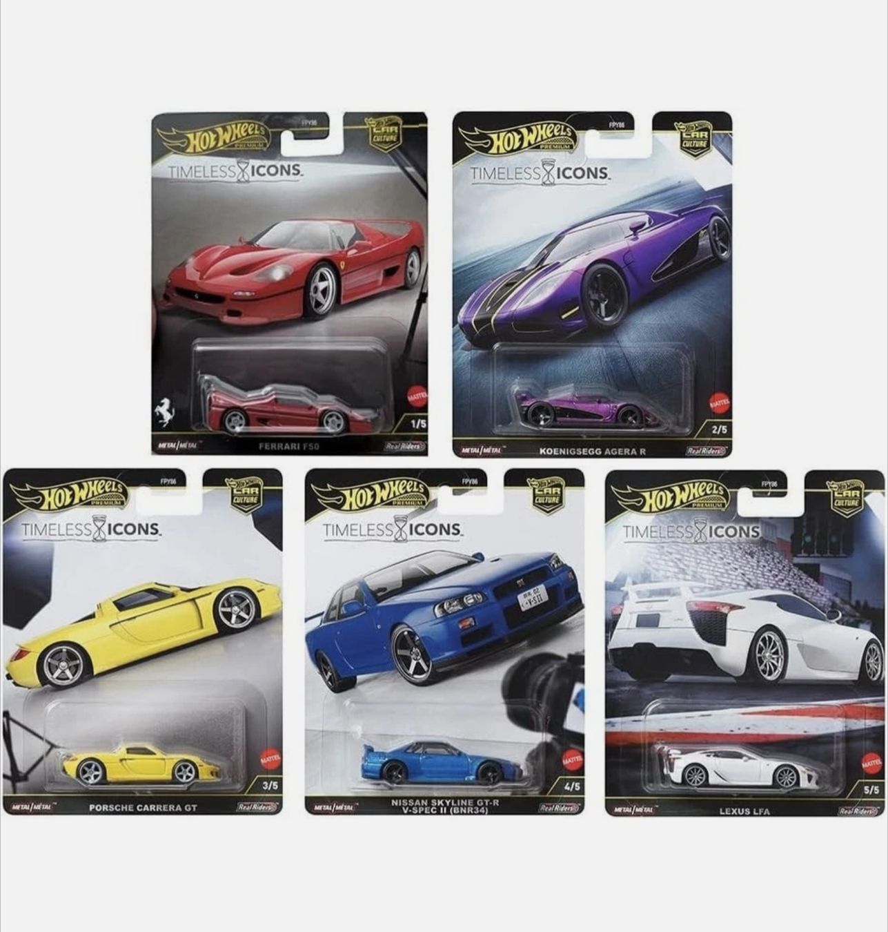 Hot Wheels Modellini d'auto: Hot Wheels Premium - Timeless Icons Set – Nuovo e nell'imballaggio originale da Widnau venduto da tim_y9wz