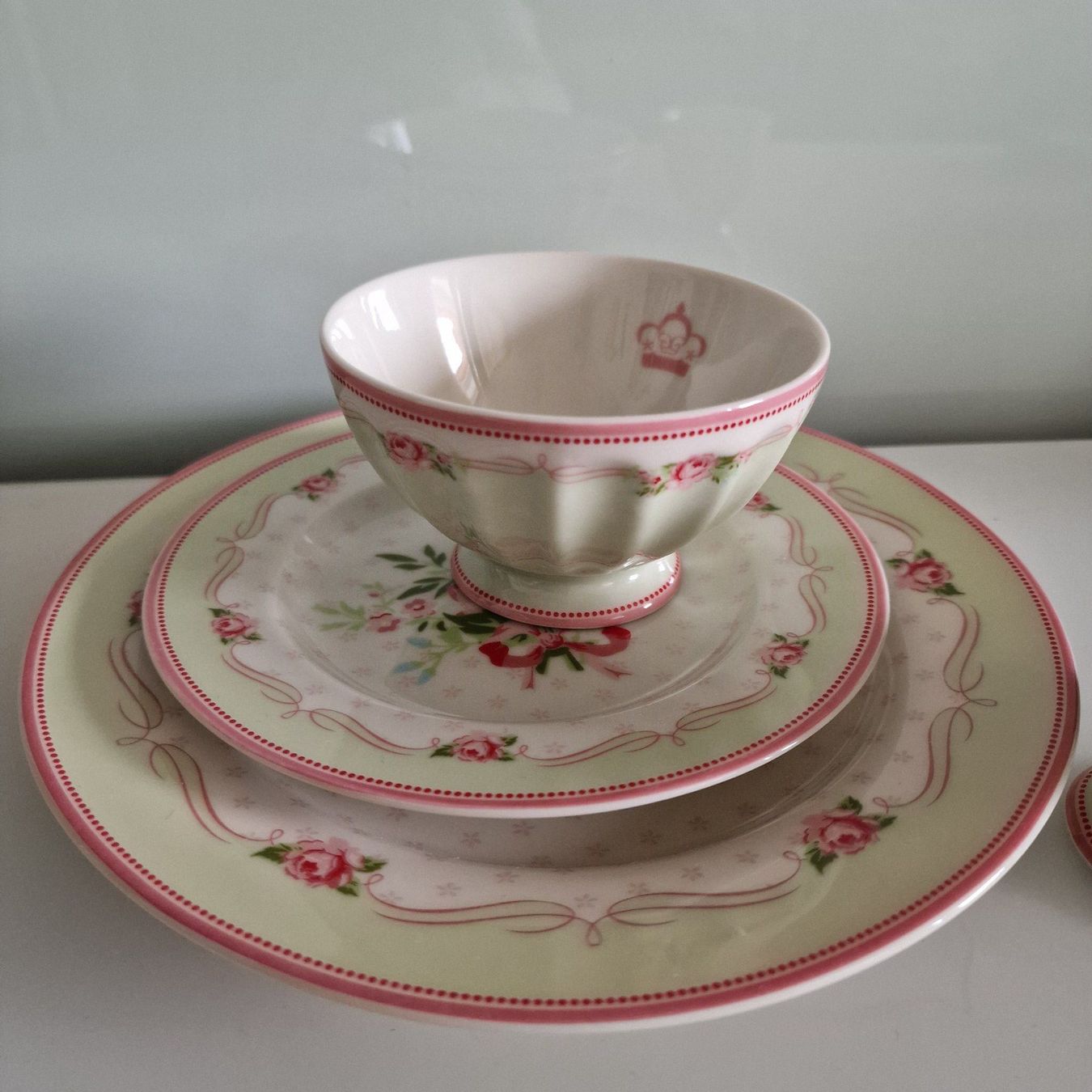 Greengate Set di piatti: 4-teiliges Frühstücksset Green Gate, AMELIE ROSE – Usato da Birr venduto da sen_sy55 2