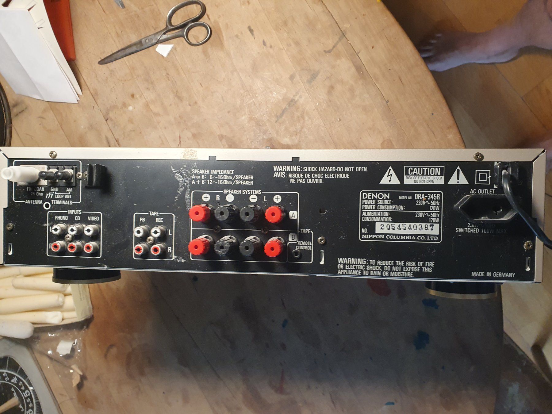 Denon Ricevitori: Denon Stereo Receiver DRA-345R – Usato da Zürich venduto da loosebone 3