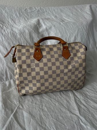 Louis Vuitton Speedy 30 Handtasche Damier Canvas Leder