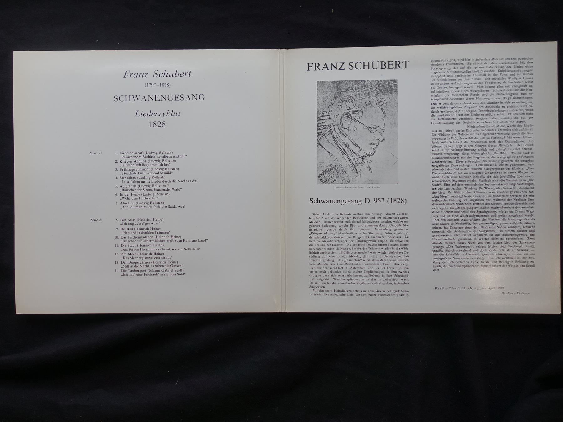 Schallplatten: Schwanengesang Grenacher/Loosli - selten – Gebraucht aus Gutenswil von Optico 3