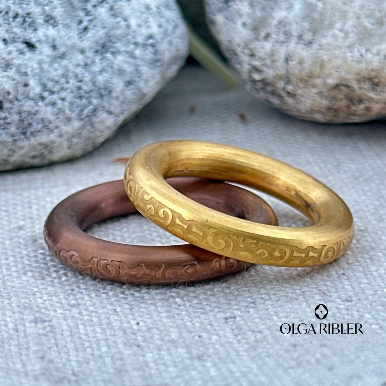Olga Ribler Anelli: 2er Set Ringe, Edelstahl – Nuovo (secondo la descrizione) da Luzern venduto da MonikaS03 2