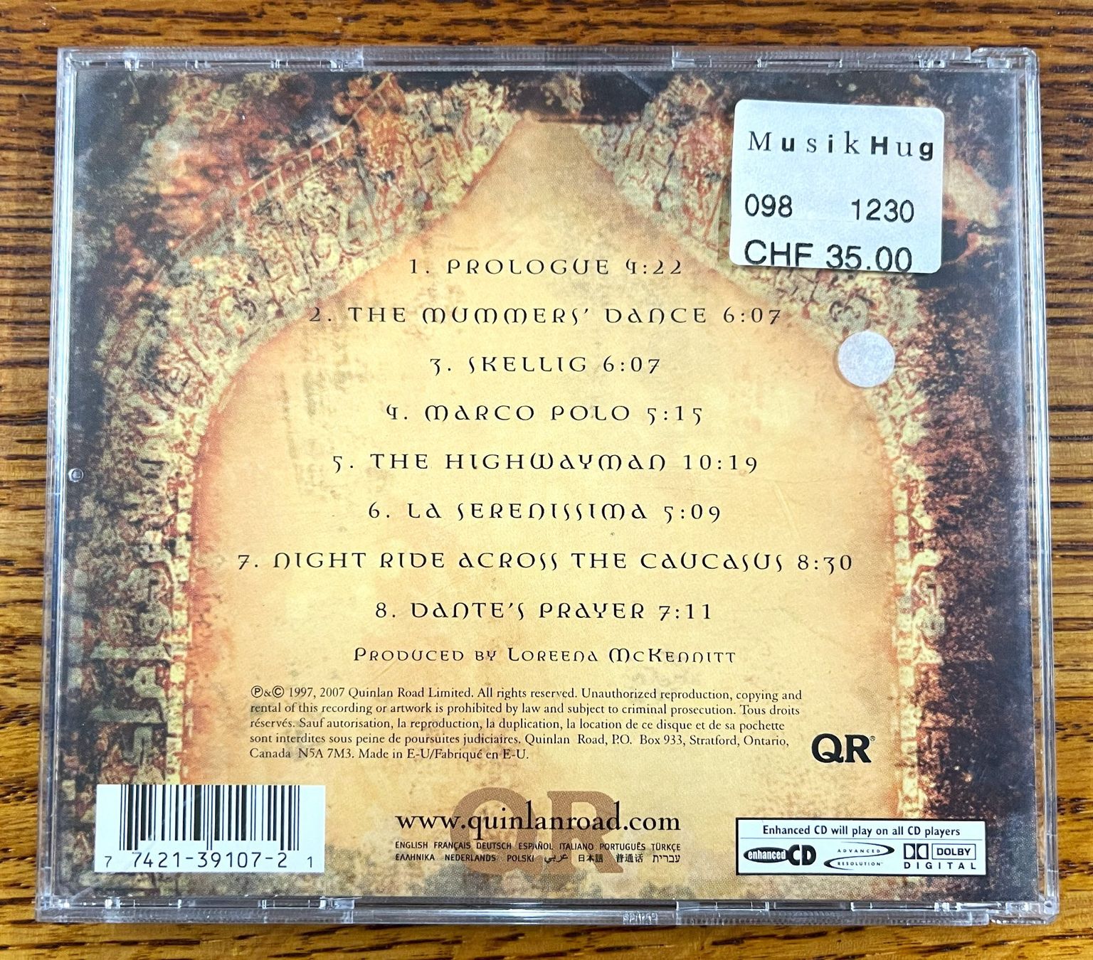 CDs: Loreena MC Kennitt: The Book of Secrets CD – Gebraucht aus Oftringen von Vucki 1