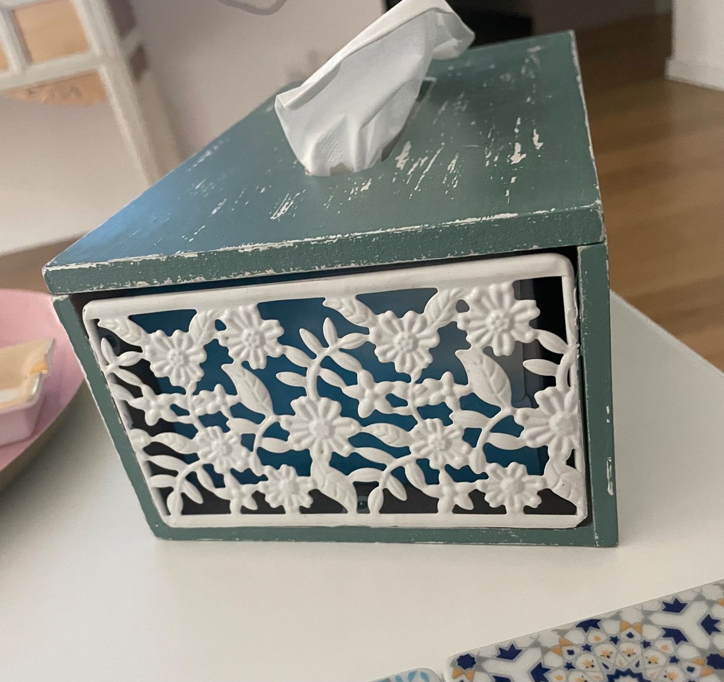 Cassapanche: Shabby Chic Taschetücherbox – Usato da Baden venduto da Tiffany6878 1