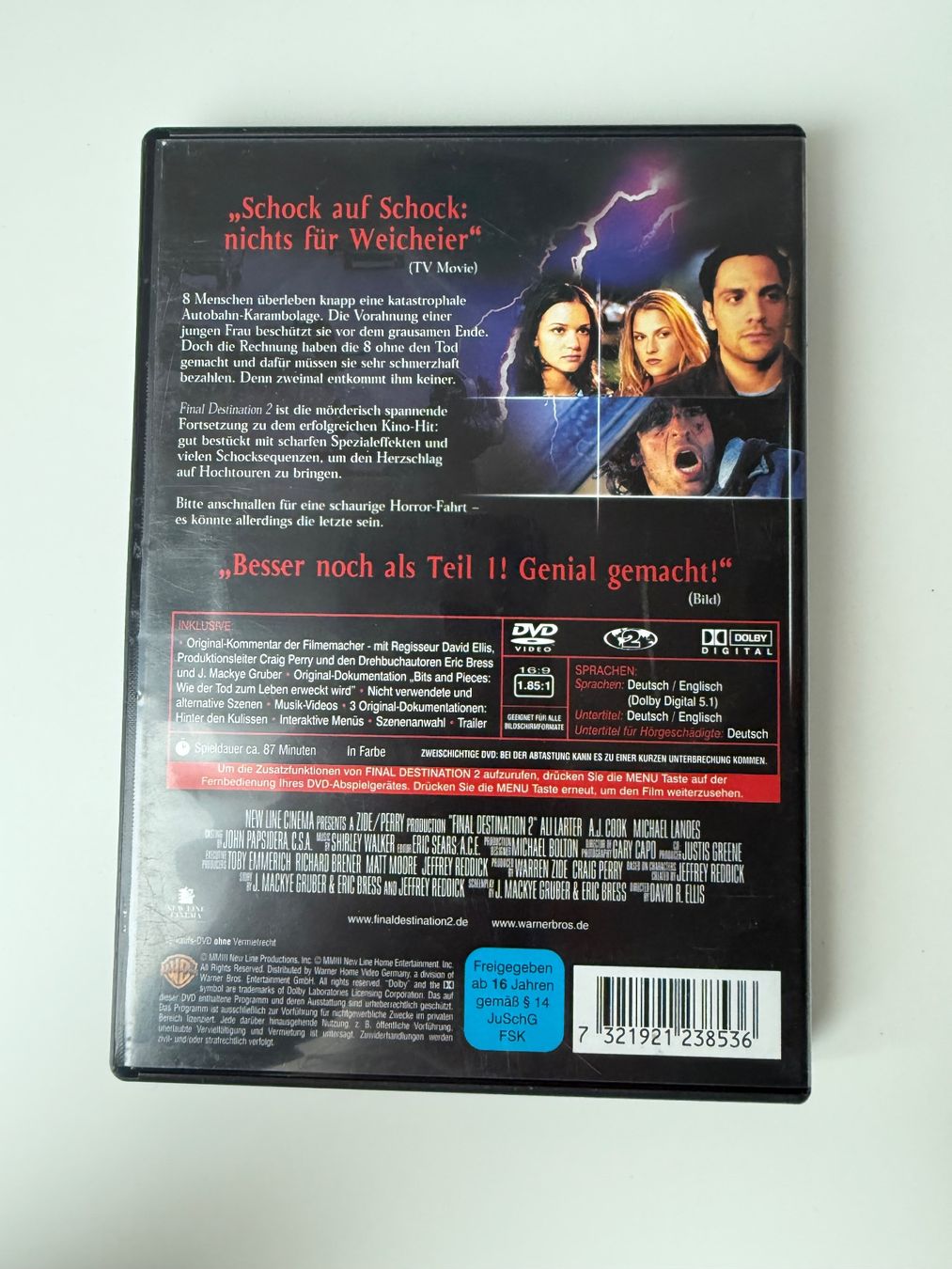 Tutti i DVDs: Final Destination 2 - DVD - Horror-Klassiker - Top Zustand! – Usato da Uster venduto da Afrika2000 1