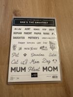 Stampin up Stempelset “She’s the greatest”