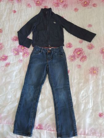 Kleiderset A&F Pulli+gefütterte Jeans