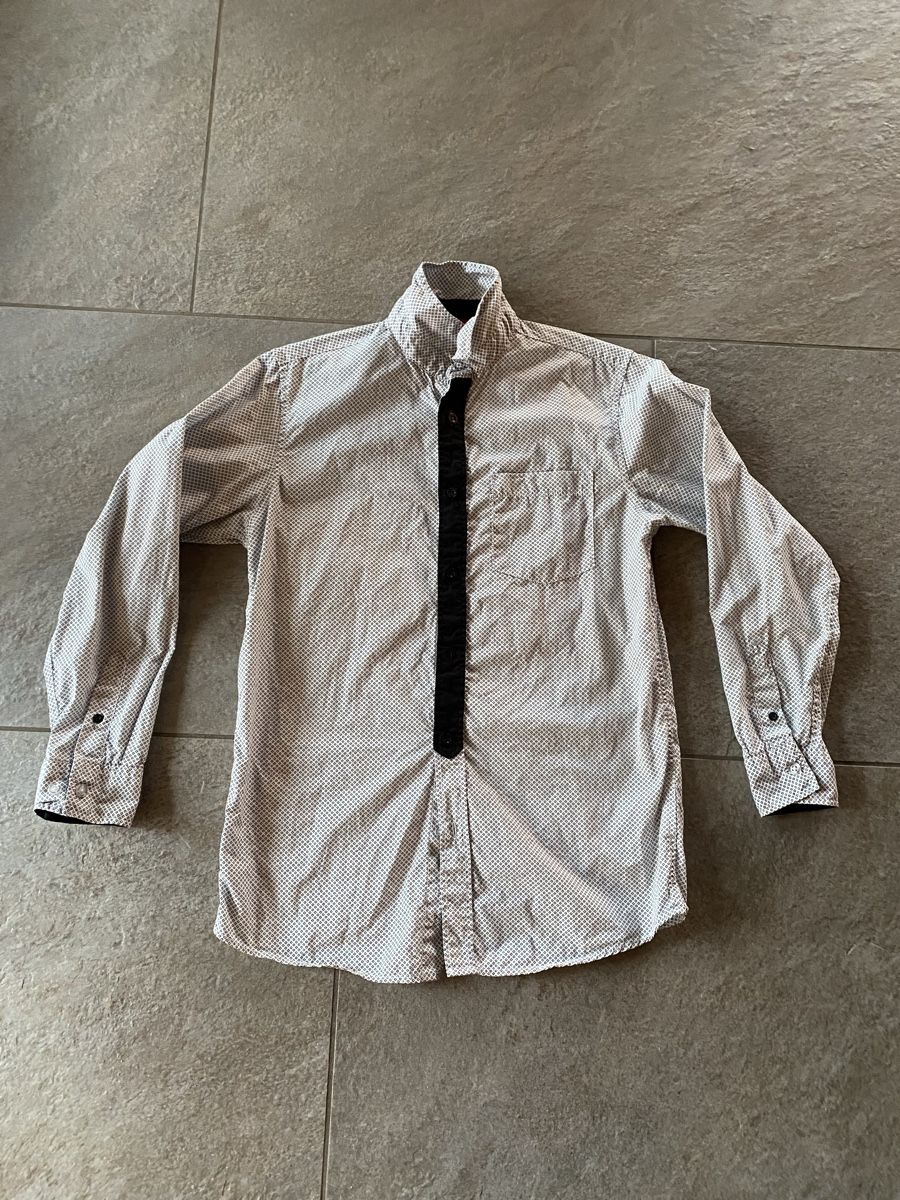 Camicie, T-shirt & Polo: Knabenhemd Gr 164 Baumwolle schwarz weiß – Nuovo e nell'imballaggio originale da Wetzikon ZH venduto da Louisiana-Girl