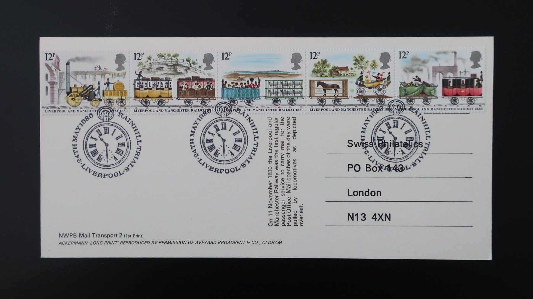 Cartoline postali: Bahnjubiläum England – Nuovo (secondo la descrizione) da Oberburg venduto da Lochbachweier 5