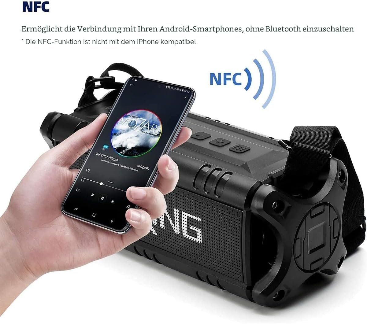 Casse acustiche: Bluetooth Lautsprecher 90 W IPX6 Deep Bass 40 Std Akku – Nuovo e nell'imballaggio originale da St. Gallen venduto da RestpostenSG 6