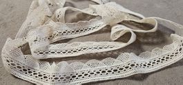 Spitzenband beige 3 cm breit 2 .10 Meter neu