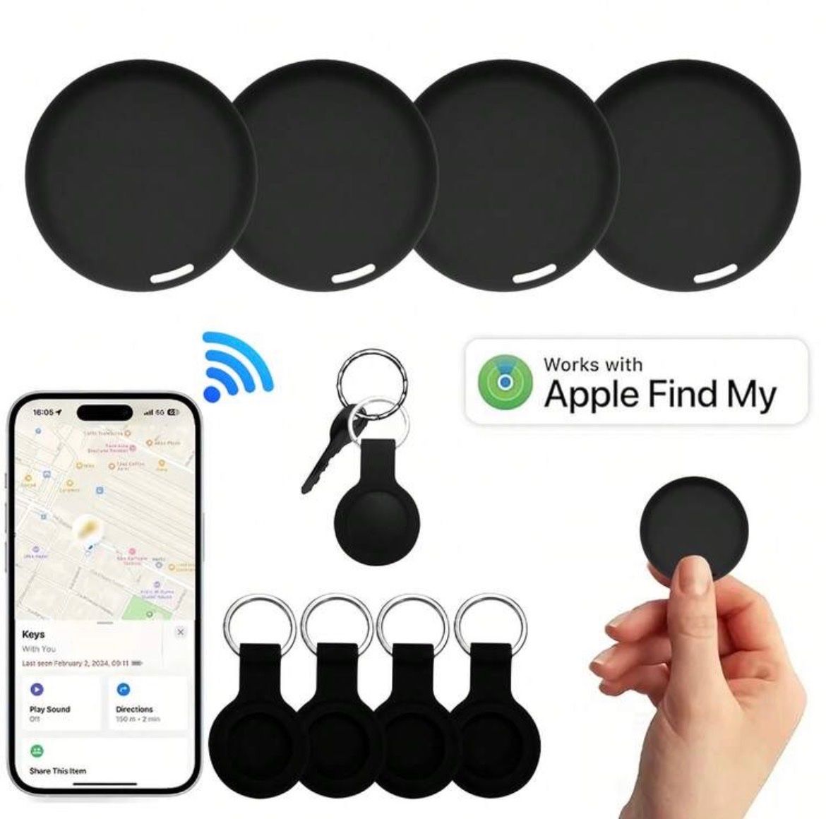 Plaketten & Abzeichen: Schlüsselfinder, Key Tracker, kompatibel mit Apple 52 – Neu und originalverpackt aus Emmenbrücke von ShopDirect