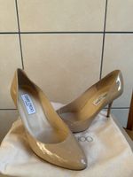Jimmy Choo Pumps Nude / Beige Lackleder – Gr. 37 