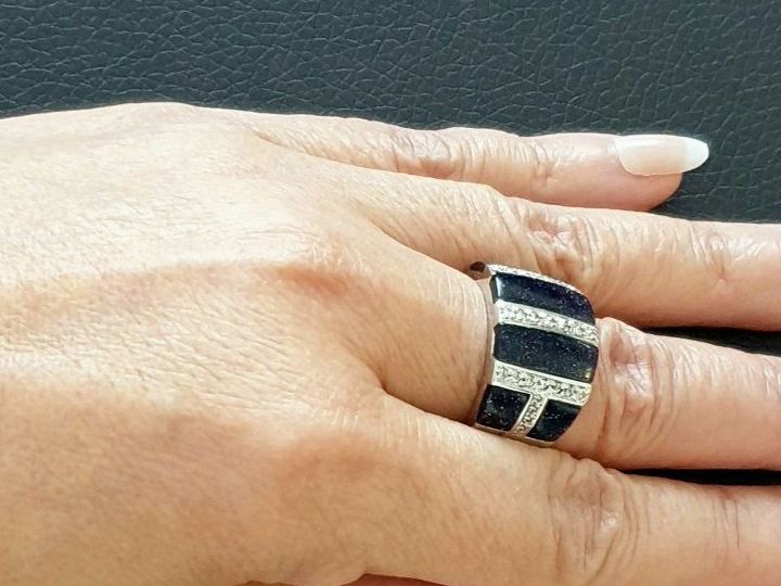 Anelli: Designer Silberring 925 mit Blaufluss Edelstein - NEU – Nuovo e nell'imballaggio originale da Uetikon am See venduto da Coralreef 3