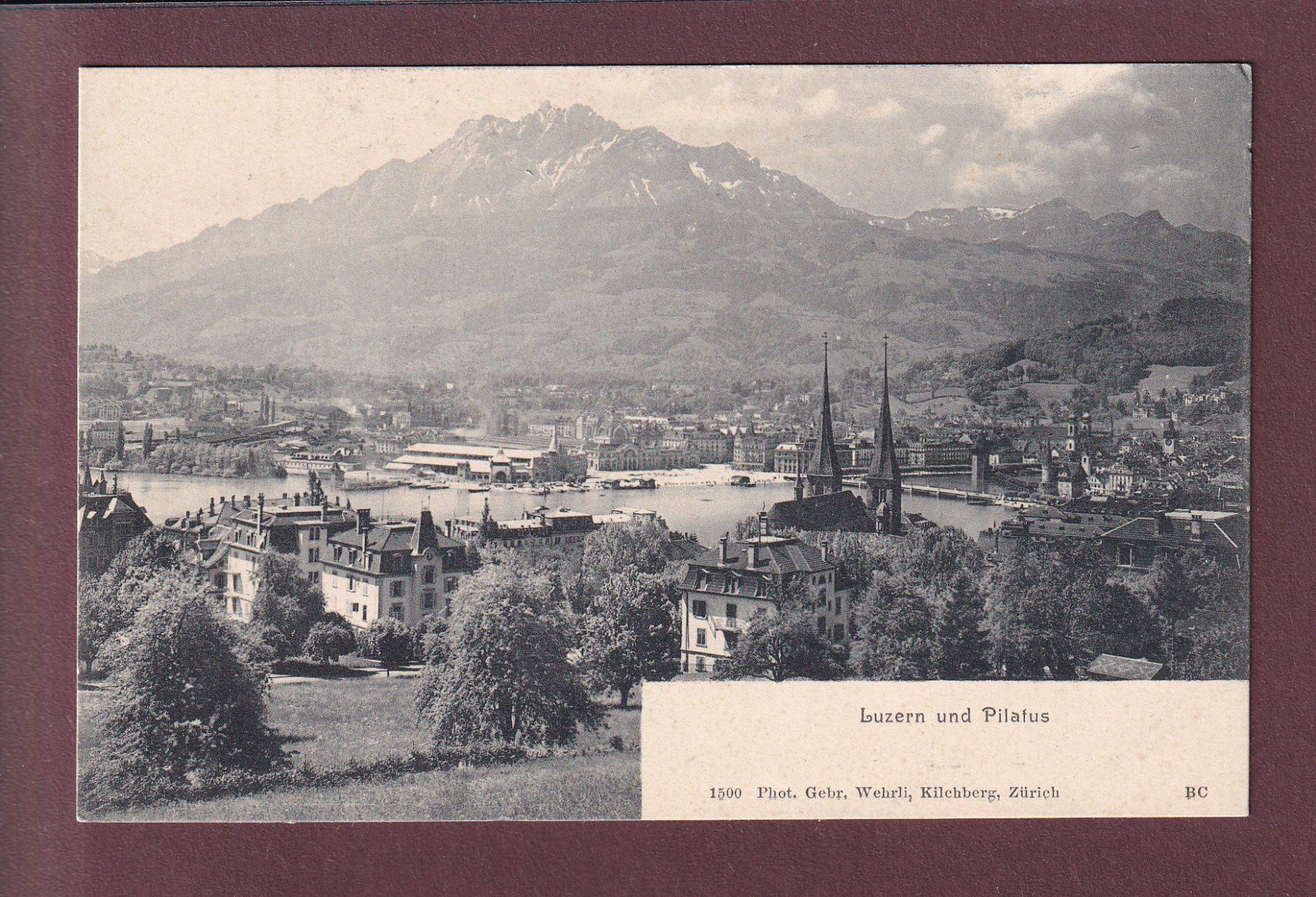 Cartoline postali: LUZERN - Pilatus - Bahnhof – Usato da Pully venduto da nicecards