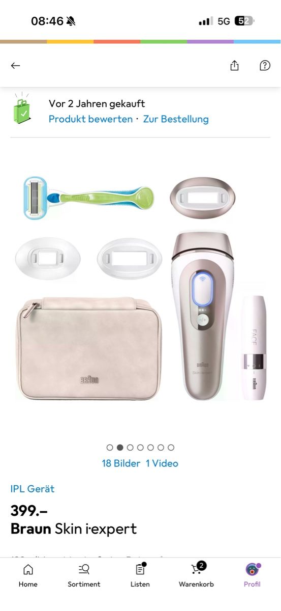 Braun Rasoi & Lamette da barba: Braun skin i•expert / IPL Haarentfernung – Nuovo (secondo la descrizione) da Erlinsbach SO venduto da Veelvet42 4