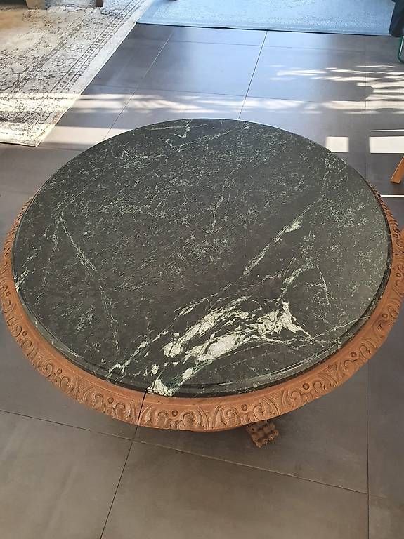 Tavoli: Marmor/Holz-Tisch aus dem Schloss Waldegg – Usato da Dagmersellen venduto da tabula_rasa 3