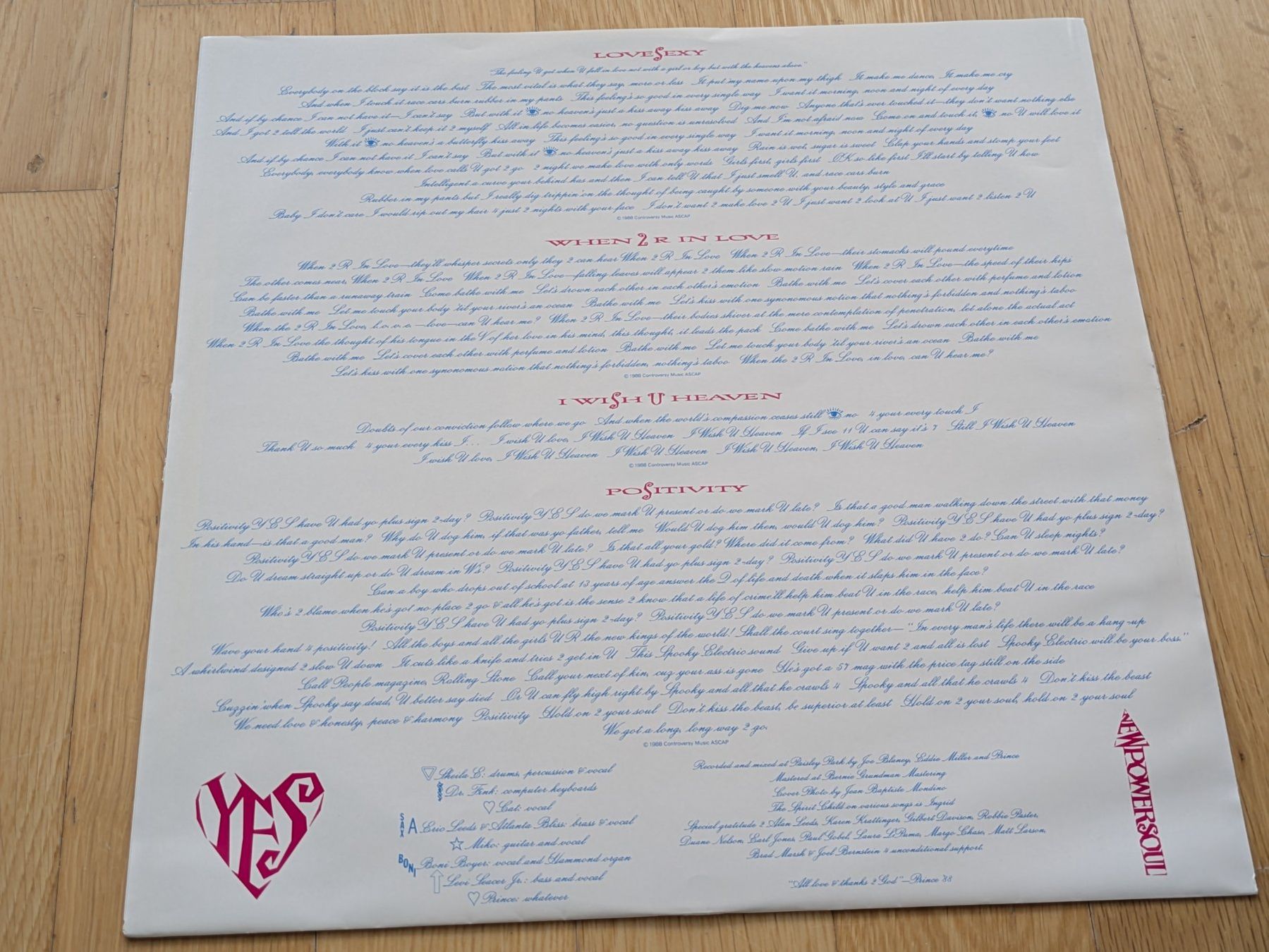 Vinyles: Prince - Lovesexy LP – D'occasion à Dübendorf par PanzerGeneral 3