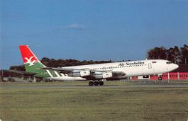 Schöne Ansichtkarte Aviatik Air Seychelles Boeing 707-324c