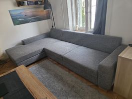 Grosses Ecksofa / L-Sofa in Grau – sehr guter Zustand