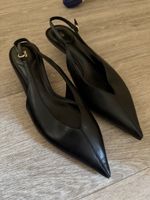 ZARA CHAUSSURES À TALONS KITTEN HEEL OUVERTES À L'ARRIÈRE
