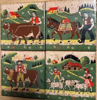4 Untersetzer Keramik mit Appenzeller Sujet