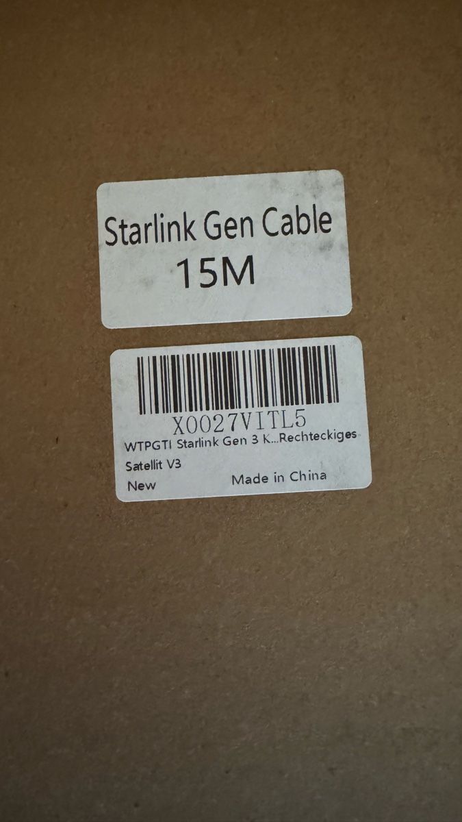 Cavi: Starlink Gen 3 Kabel 15M – Nuovo e nell'imballaggio originale da Erstfeld venduto da Sidha 1