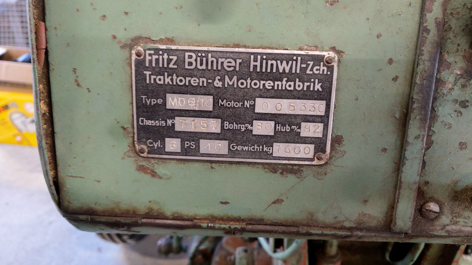 Bührer Trattori: Traktor Bührer MFD 4/10 frisch ab MFK – Usato da Linden venduto da inf_gf95 4