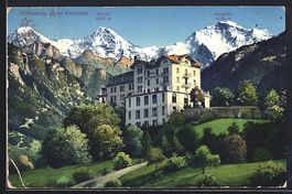 Wilderswyl, Hotel Schönbühl mit Eiger,