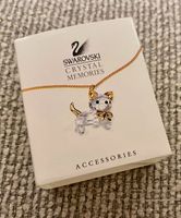 Swarovski Kette mit Anhänger Katze guter Zustand