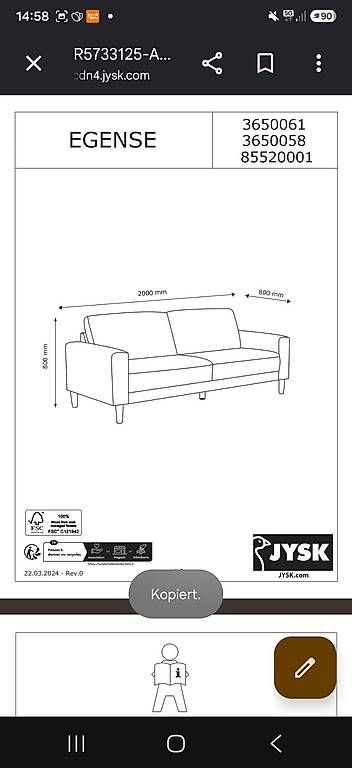 Sofas: 3 er Sofa – Neu und originalverpackt aus Wittenbach von bru_t2qp 4