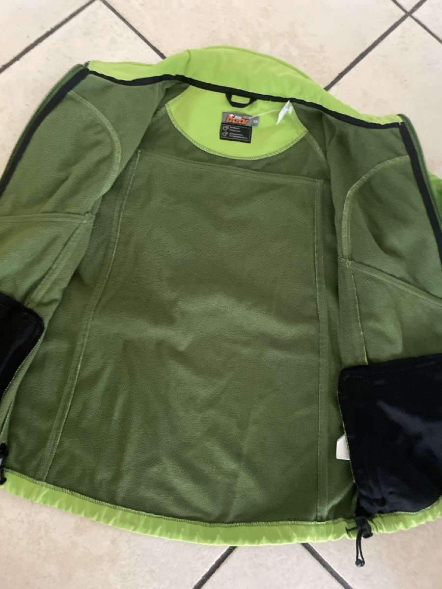Jacken & Mäntel: Big bear Kinder Softshelljacke winddicht Gr.128 limegreen – Neu (gemäss Beschreibung) aus Obergerlafingen von cabo4 3