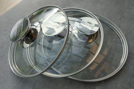 3er Set Glasdeckel von Berndes, Top Zustand, günstig!