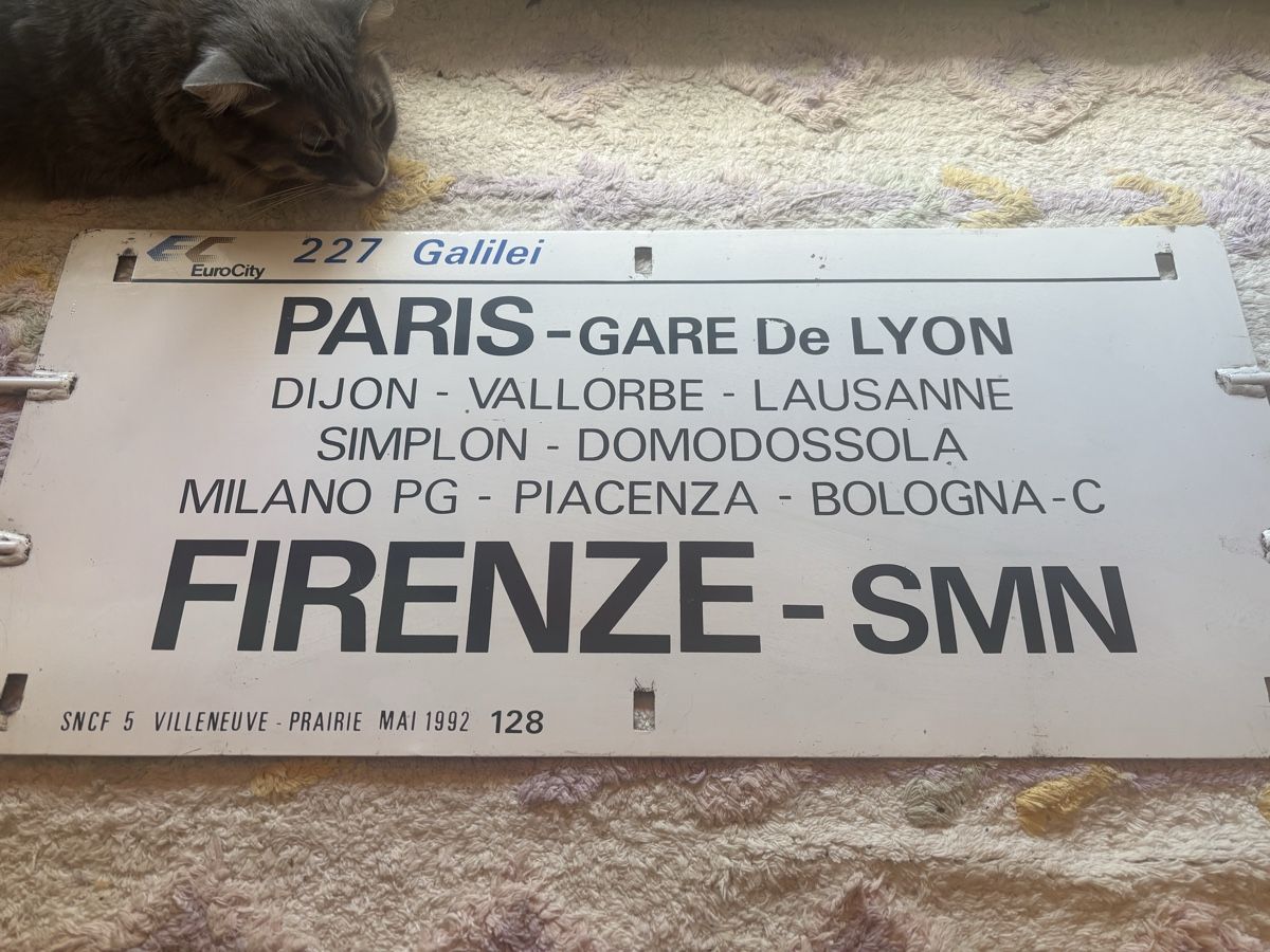 SBB/CFF/FFS Schilder: Grande plaque de train  – Gebraucht aus Orbe von car_8grw 1