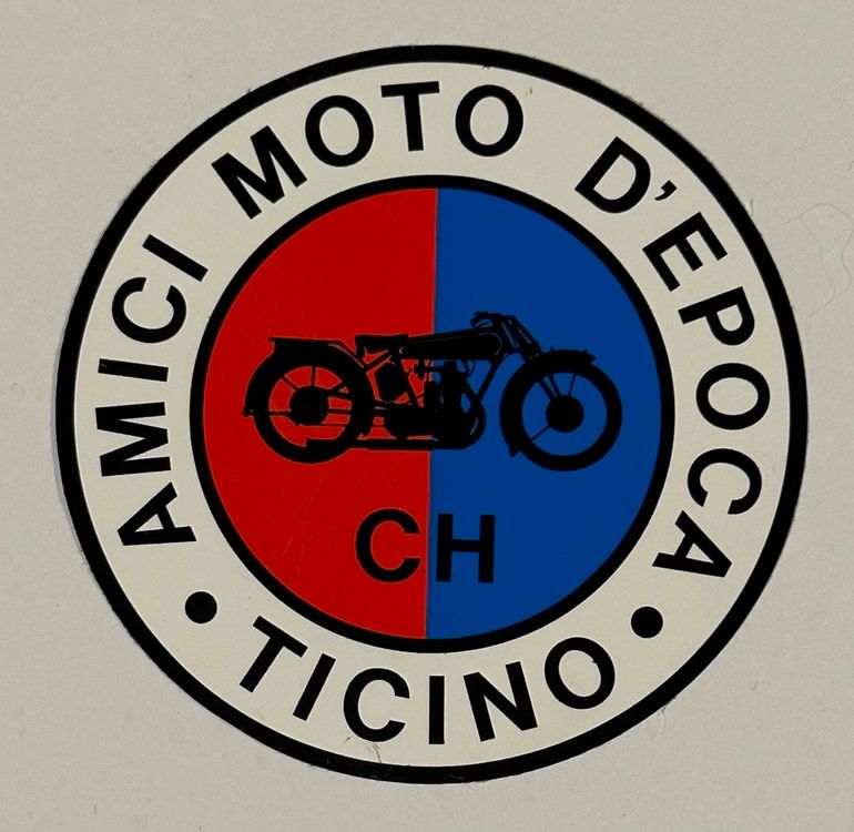 Vintage AMICI MOTO D'EPOCA TICINO Sticker‪