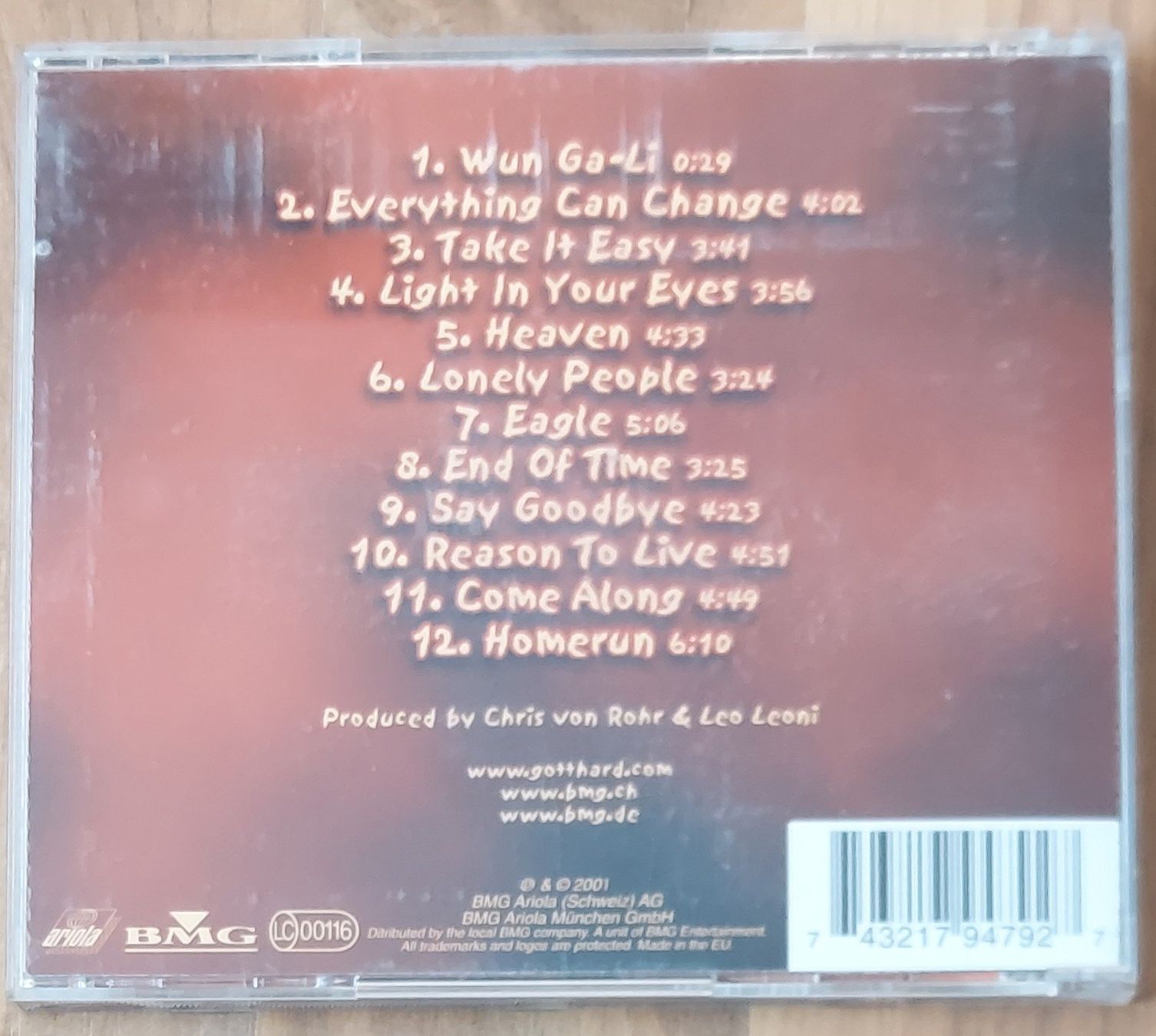 CDs: CD - GOTTHARD - HOMERUN – Gebraucht aus Steckborn von Quo7 1