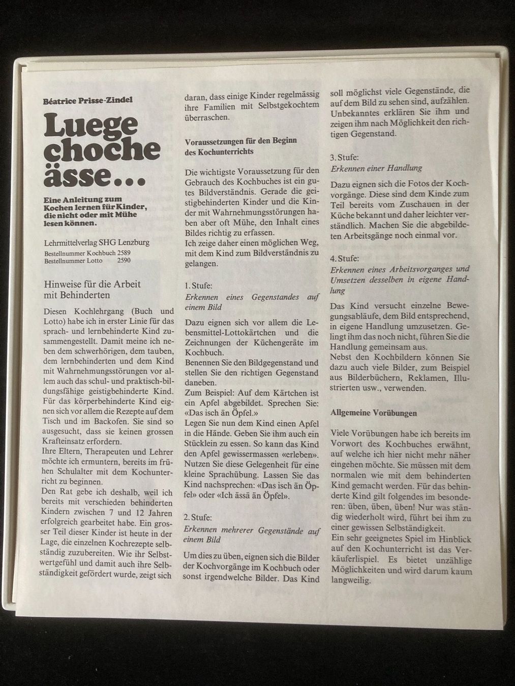 Jeux: Luege choche ädde.... – D'occasion à Zürich par Chaeffeler 4