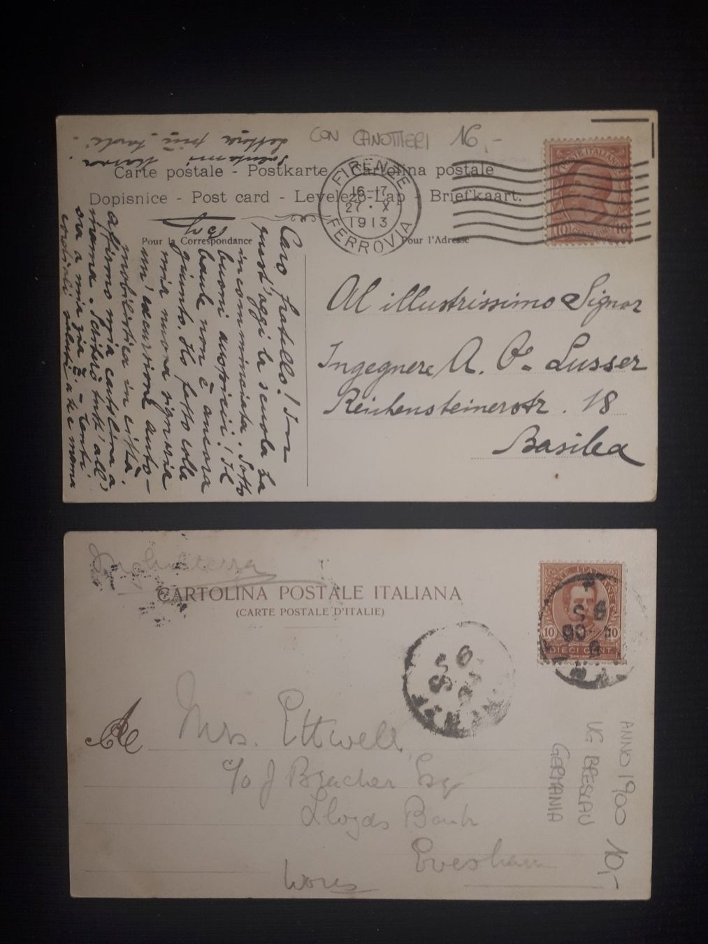 Ansichtskarten: 2 CP FIRENZE – Gebraucht aus Ponto Valentino von giorgia06 1