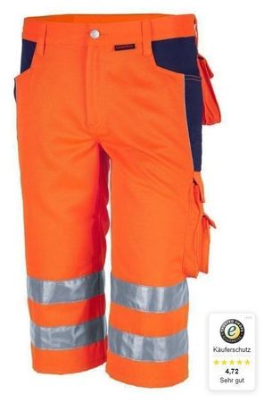 Qualitex PRO Warnschutz Arbeitsshorts Gr. 42