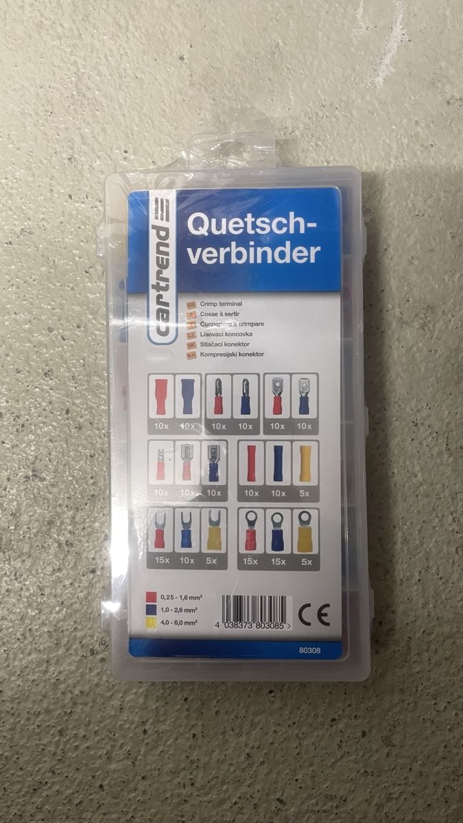 Wago Alle Werkzeuge: Crimpverbinder Quetschverbinder Set Cartrend neu – Neu und originalverpackt aus Benken SG von BI97