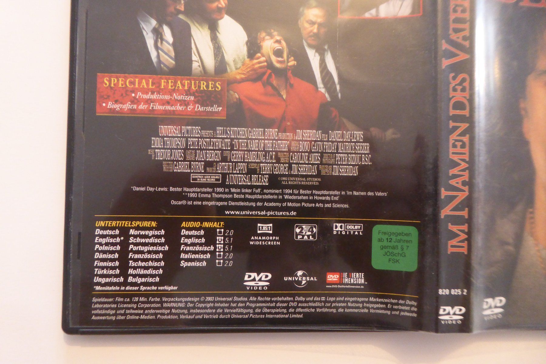 Tutti i DVDs: DVD Im Namen des Vaters – Usato da Allschwil venduto da Summelsarium 2