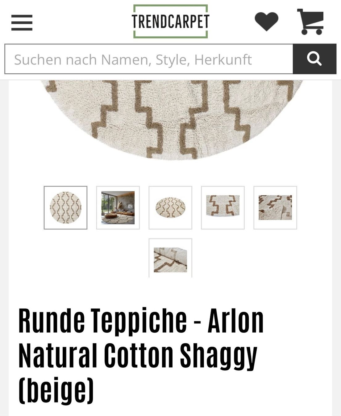 Tapis: Handgewebter Teppich aus 100% Baumwolle – D'occasion à Dübendorf par RoboAnd 1