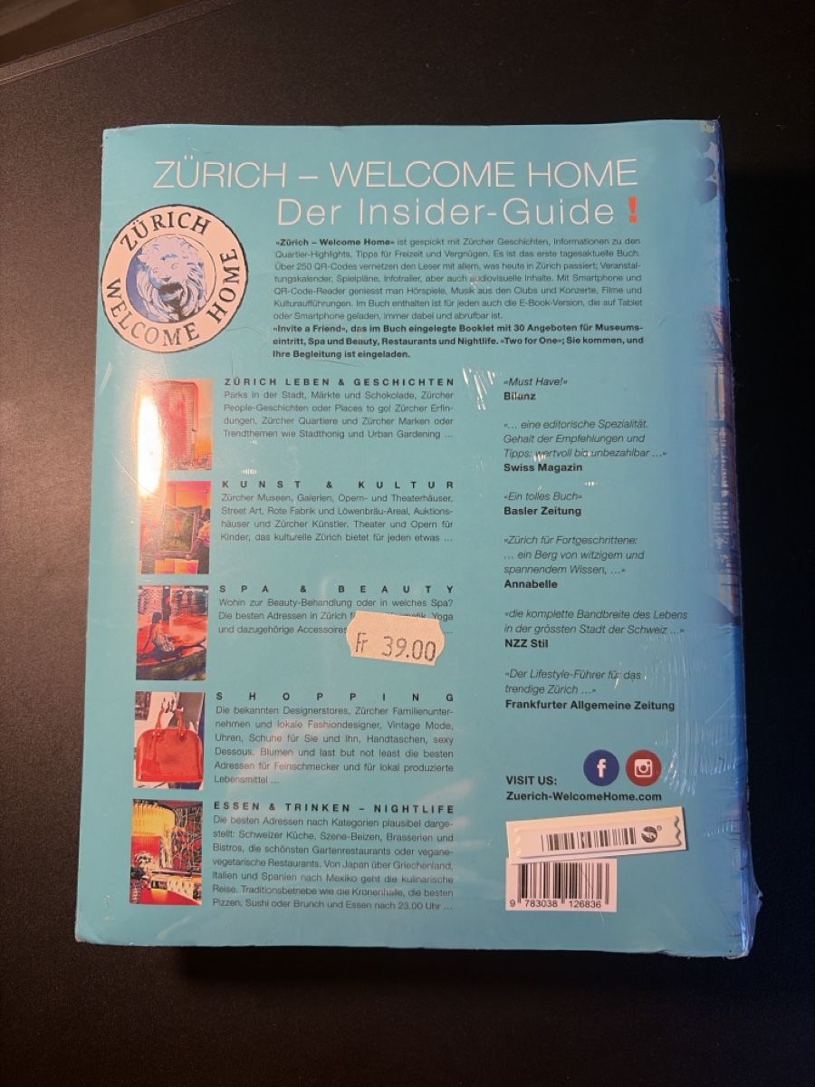 Bücher: Zürich Insider Guide – Neu und originalverpackt aus Freidorf TG von ibipatria 1