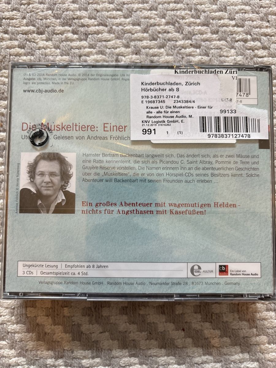 Audiolibri: Doppel CD: Die 3 Musketiere NEU – Nuovo e nell'imballaggio originale da Zürich venduto da K.St. 1