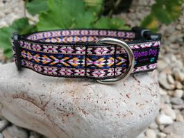 Hundehalsband 2,5cm breit "Mila" handgemacht