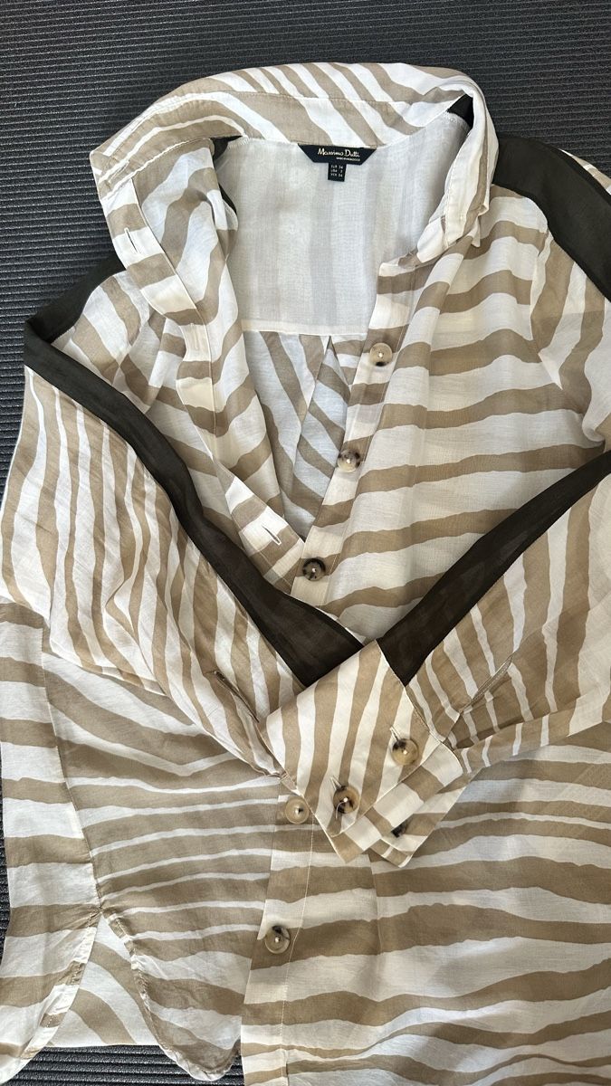 Massimo Dutti Camicette: Chemise Massimo Dutti rayée taille S/34 bon état – Nuovo (secondo la descrizione) da Vuippens venduto da ale_6gkb 3