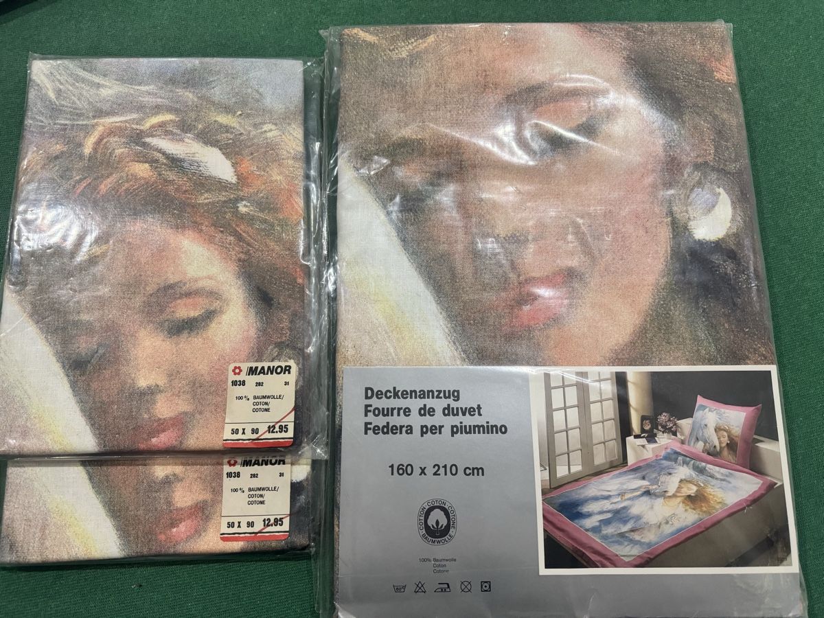 Biancheria da letto: Set copripiumino  letto singolo + 2 cuscini – Nuovo e nell'imballaggio originale da Cugnasco venduto da FunnyLittleThing 1