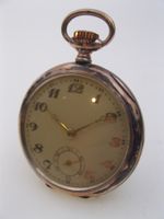 Antike, grosse Silber-Taschenuhr, funktioniert sehr gut!